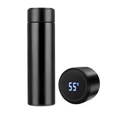 Temperature Display Vacuum Insulated Water Bottle 17oz,Thermo Flask Made of Premium Stainless Steel Coffee Cup,