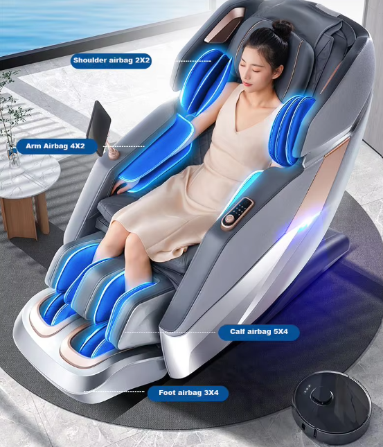 Hot Sell Full Body Massage Chair Luxury 4D Zero Gravity Shiatsu Electric Heating SL Track Massage Chair