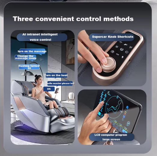 Hot Sell Full Body Massage Chair Luxury 4D Zero Gravity Shiatsu Electric Heating SL Track Massage Chair