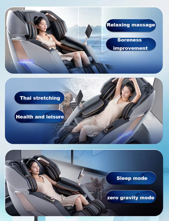Hot Sell Full Body Massage Chair Luxury 4D Zero Gravity Shiatsu Electric Heating SL Track Massage Chair
