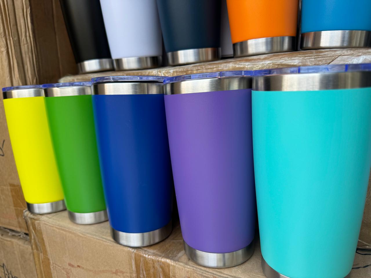 20oz Stainless Steel Vacuum Insulated Tumbler Double Wall Thermos Travel Car Mug Water Coffee Cup for Ice Drink & Hot Beverage