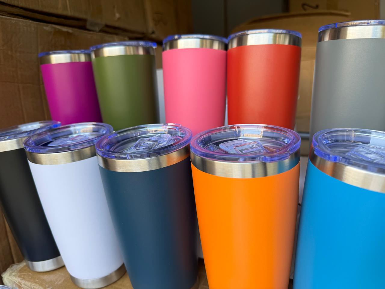 20oz Stainless Steel Vacuum Insulated Tumbler Double Wall Thermos Travel Car Mug Water Coffee Cup for Ice Drink & Hot Beverage