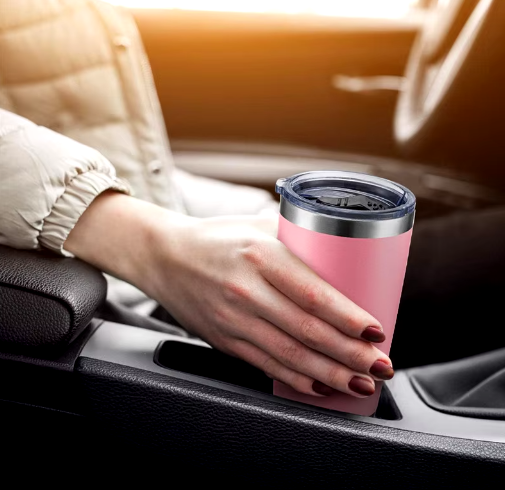 20oz Stainless Steel Vacuum Insulated Tumbler Double Wall Thermos Travel Car Mug Water Coffee Cup for Ice Drink & Hot Beverage