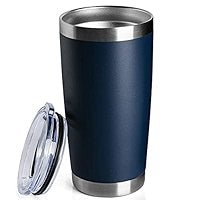 20oz Stainless Steel Vacuum Insulated Tumbler Double Wall Thermos Travel Car Mug Water Coffee Cup for Ice Drink & Hot Beverage