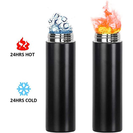 Temperature Display Vacuum Insulated Water Bottle 17oz,Thermo Flask Made of Premium Stainless Steel Coffee Cup,